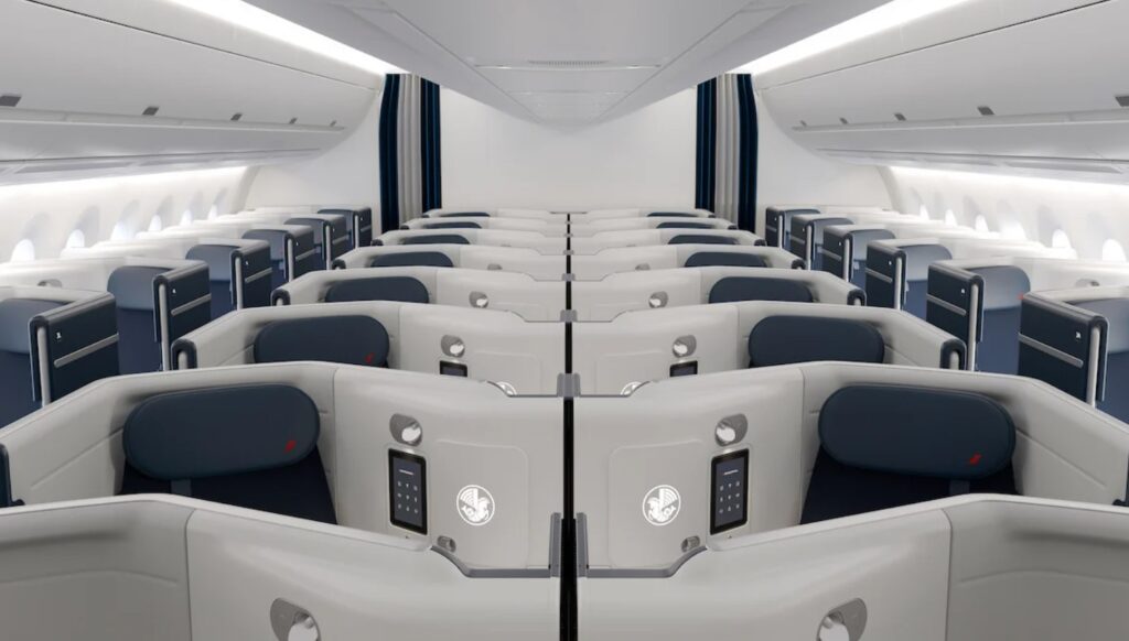 New Air France A350 business class cabin