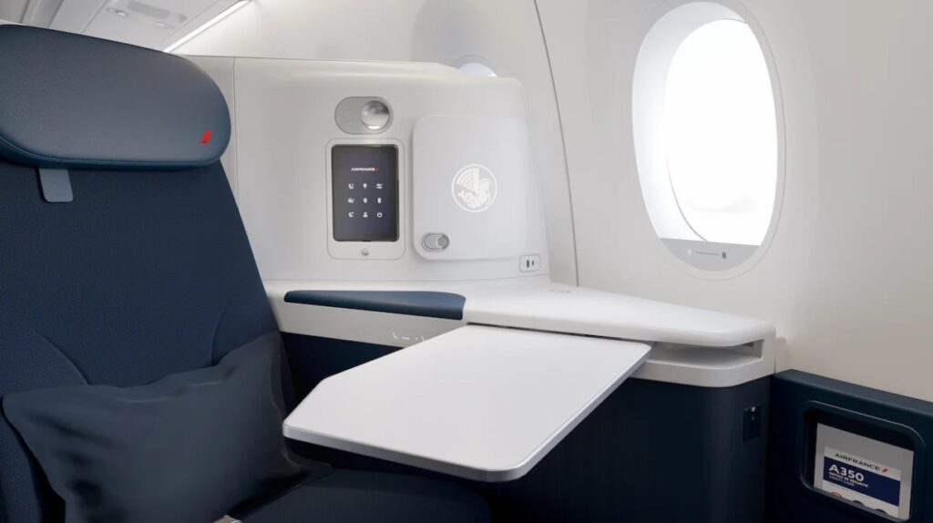 New Air France A350 business class seat