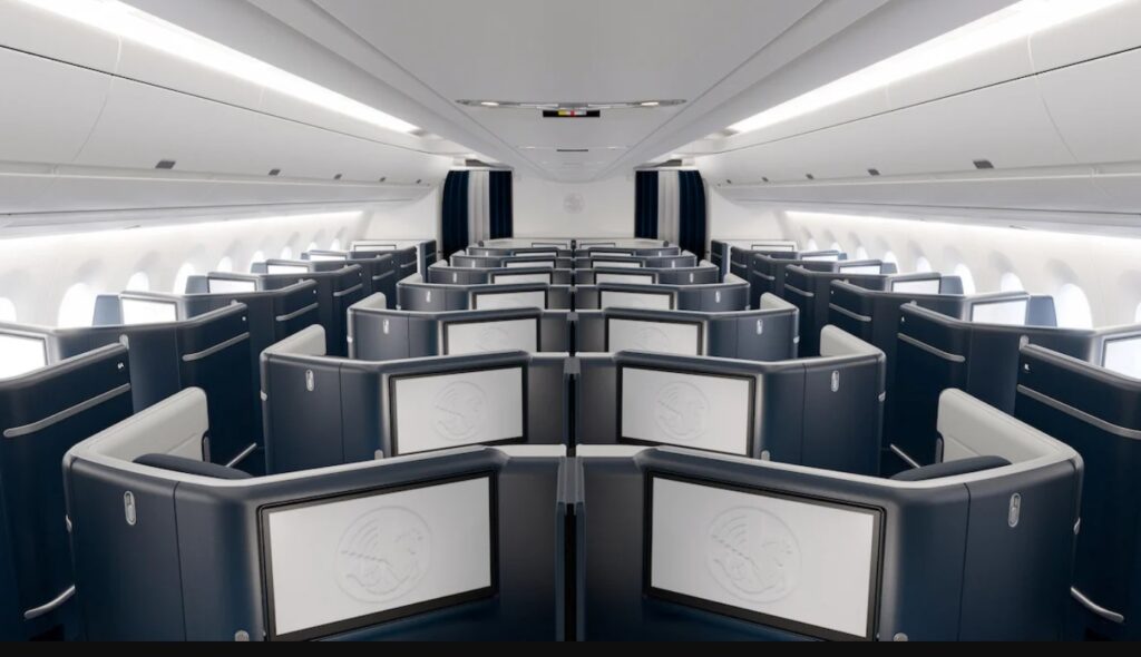 New Air France A350 business class cabin