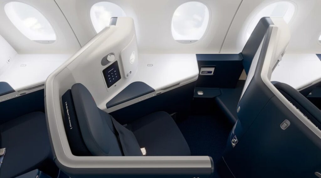 New Air France A350 business class seat