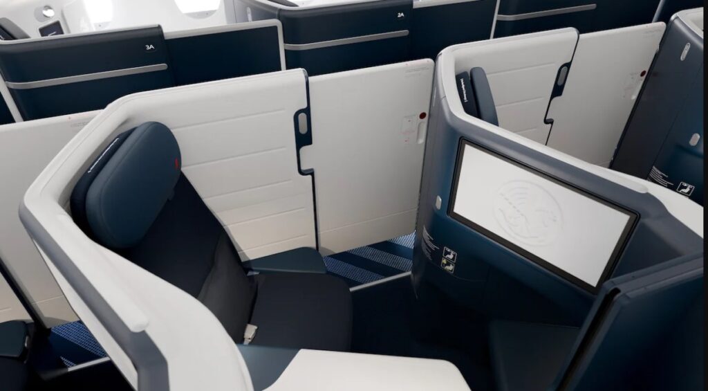 New Air France A350 business class seat